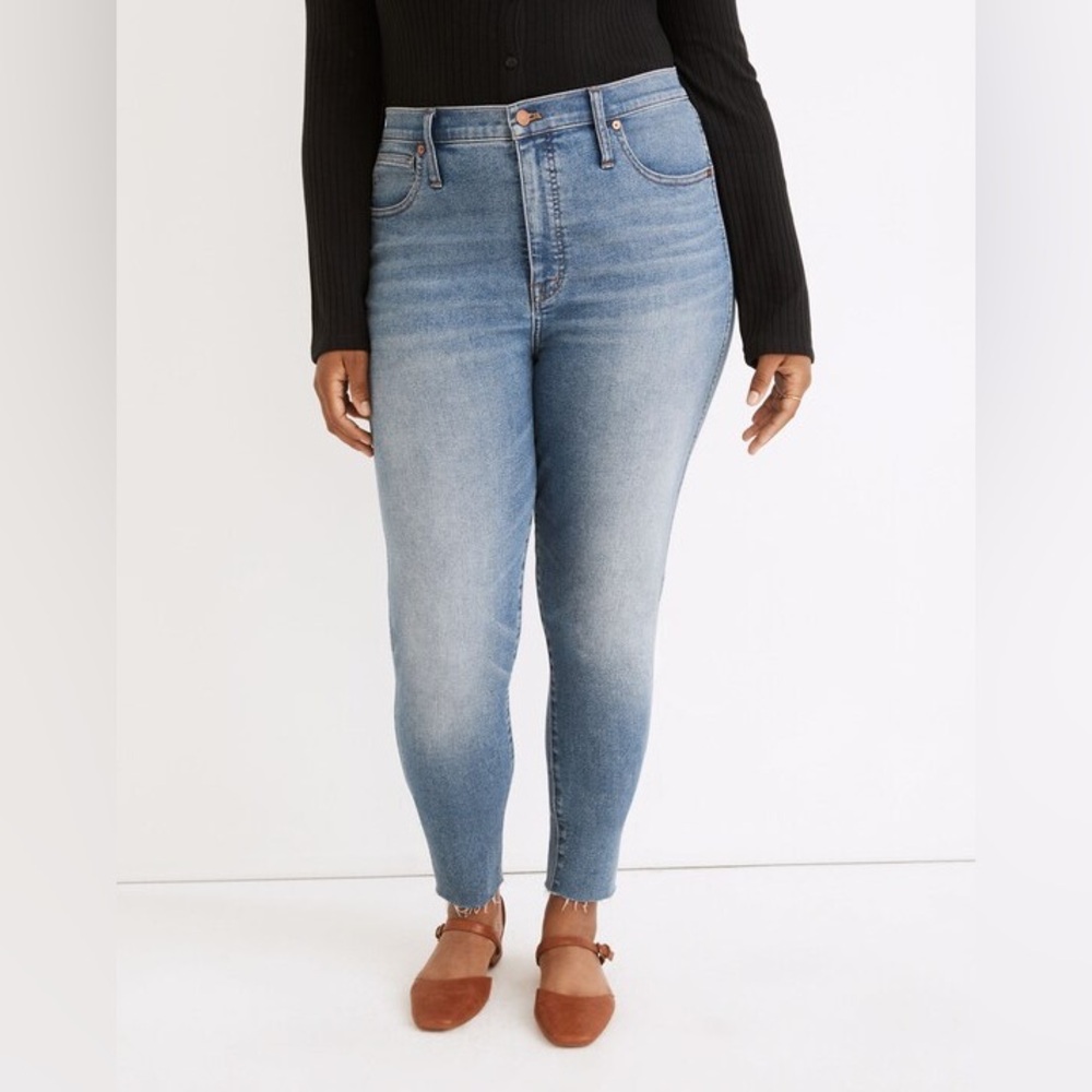 Madewell Women's 10" High-Rise Skinny Jeans Ainsworth Wash: Raw-Hem Edition 32
